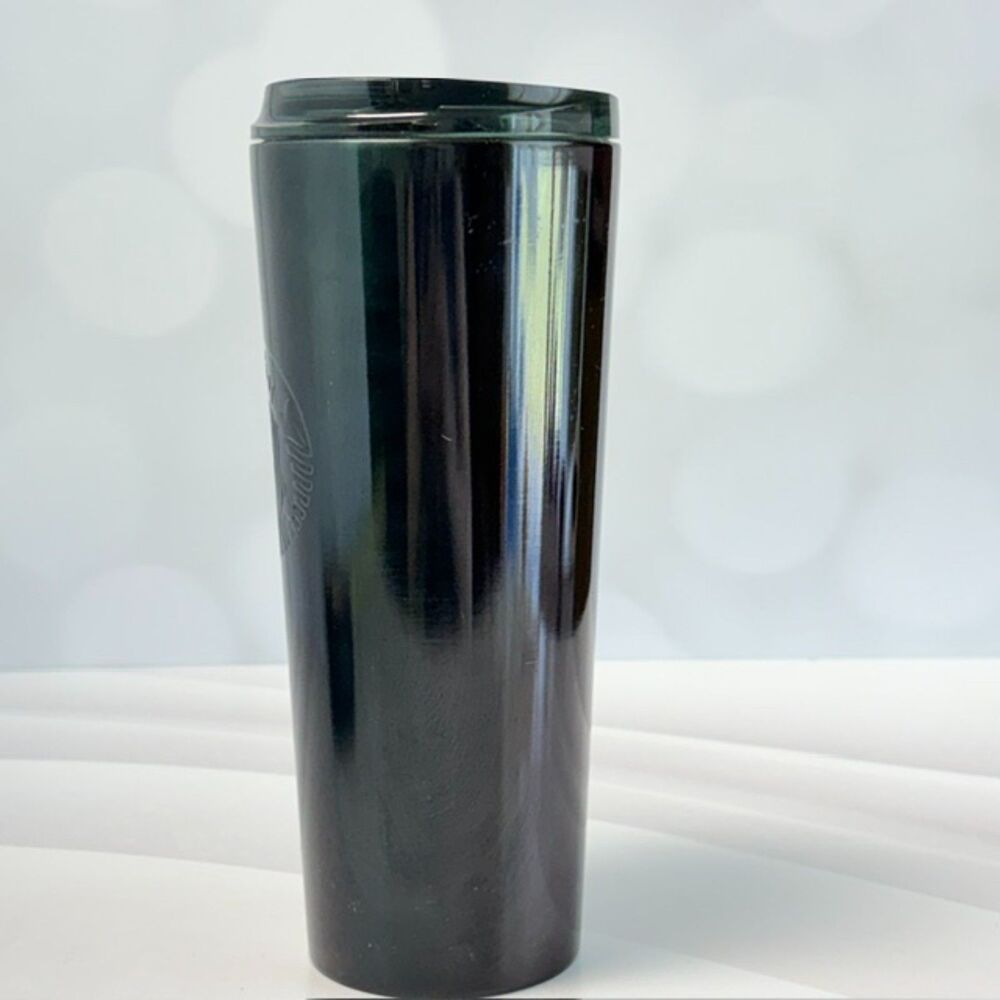 Starbucks 2024 Dark Green Tumbler 16 oz Siren Logo Travel Cup With Lid - Picture 4 of 11